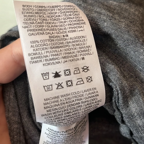 Hurley Man’s Grey Button Down S - Picture 4 of 5